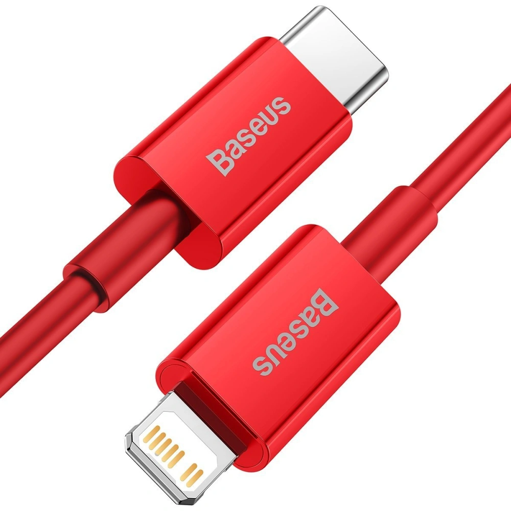 Kabel USB-C do Lightning Baseus Superior Series, 20W, PD, 1m (czerwony)