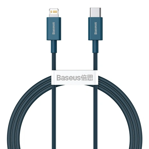 Kup Cablul USB-C la Lightning Baseus Superior Series, 20W, PD, 1m (albastru) - BSU2665BLU - {ean13} - Sklep Home Screen