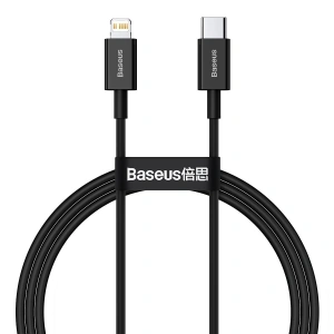 Buy Baseus Superior Series Cable USB-C - Lightning, 20W, PD, 1m (black) - BSU2666BLK - {ean13} - Home Screen Store Europe