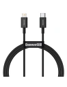 Buy Baseus Superior Series Cable USB-C - Lightning, 20W, PD, 1m (black) - BSU2666BLK - {ean13} - Home Screen Store Europe