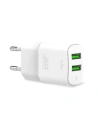 PURO White Mini Travel Fast Charger 2x USB-A 12 W (bílý)