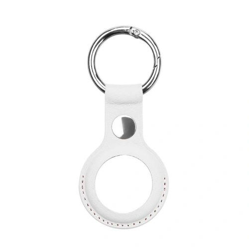 Kup Etui z veganské kůže Loco Dot Leather Apple AirTag White - LOC005WHT - {ean13} - Sklep Home Screen