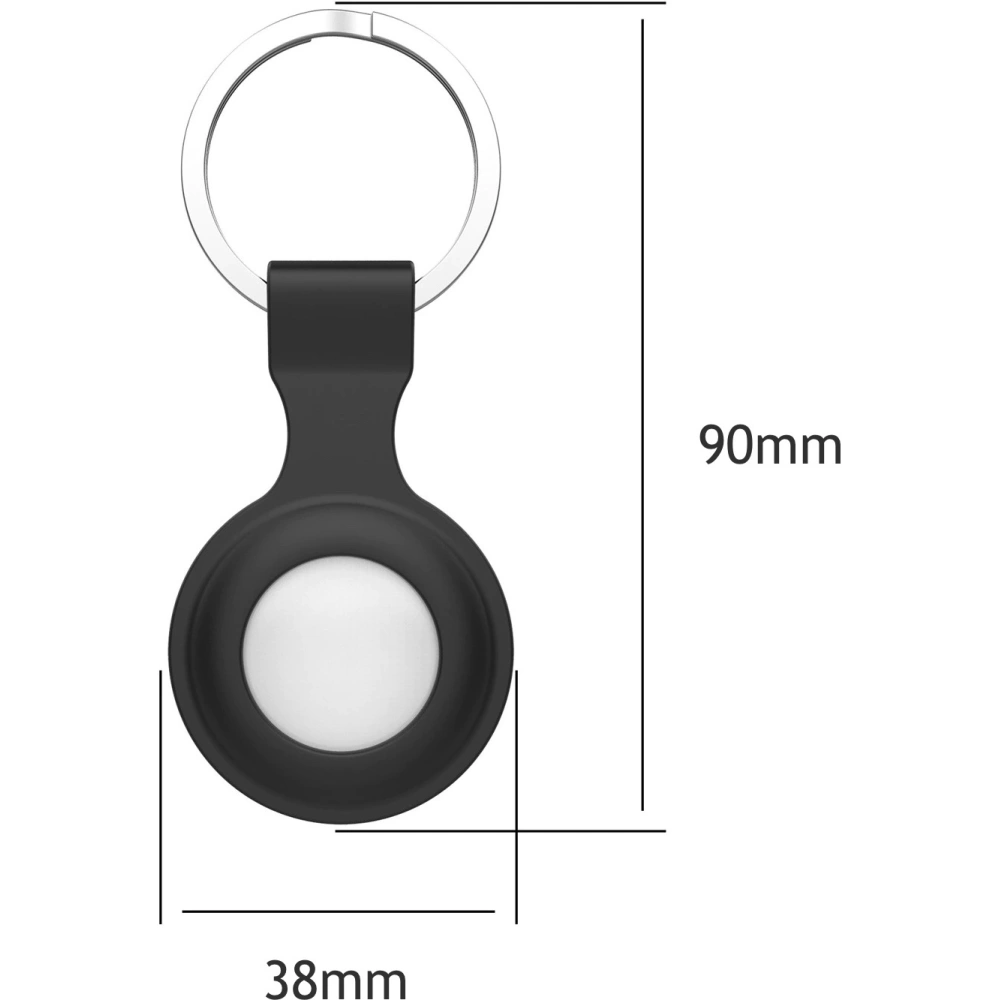 Etui z silikonu Loco Dot Silicone Apple AirTag Pink