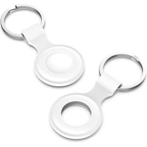 Silikon tok Loco Dot Silicone Apple AirTag Fehér