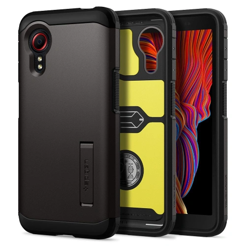 Kup Spigen Samsung Tasche Tough Armor Galaxy Xcover 5 Gunmetal - SPN1604GNM - {ean13} - Sklep Home Screen