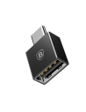 Adapter Baseus Exquisite USB-C la USB 2,4A (negru)