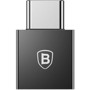 Adapter Baseus Exquisite USB-C do USB 2,4A (czarny)