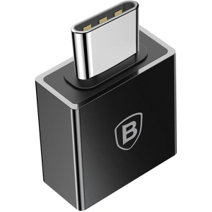Adapter Baseus Exquisite USB-C do USB 2,4A (czarny)