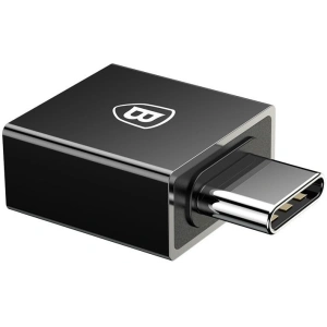 Adapter Baseus Exquisite USB-C do USB 2,4A (czarny)