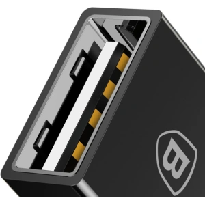 Adapter Baseus Exquisite USB-C do USB 2,4A (czarny)