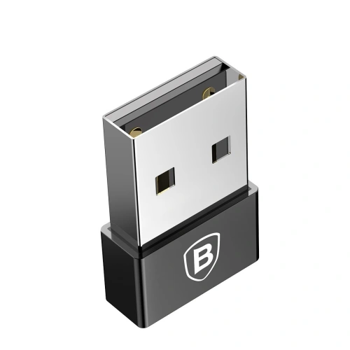 Kup Adapter Baseus Exquisite USB-C 2,4A-USB (fekete) - BSU1651BLK - {ean13} - Sklep Home Screen