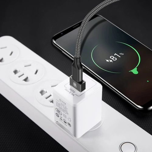 Kup Adapter Baseus Exquisite USB-C 2,4A-USB (fekete) - BSU1651BLK - {ean13} - Sklep Home Screen