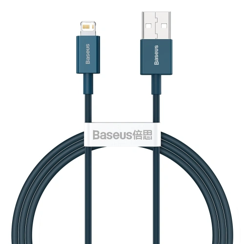 Kup Baseus USB-zu-Lightning-Kabel Superior Series, 2,4A, 1m (blau) - BSU2672BLU - {ean13} - Sklep Home Screen