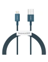 Cablul USB la Lightning Baseus Superior Series, 2.4A, 1m (albastru)