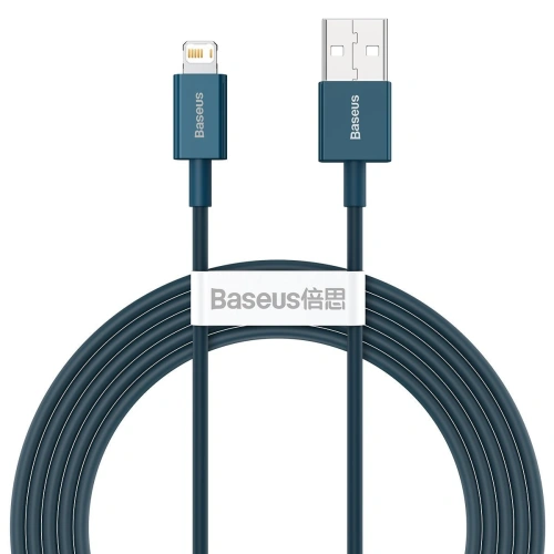 Kup USB kábel Lightning-hoz Baseus Superior Series, 2.4A, 2m (kék) - BSU2673BLU - {ean13} - Sklep Home Screen