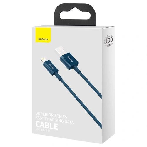 Kup Cablul USB la Lightning Baseus Superior Series, 2.4A, 1m (albastru) - BSU2672BLU - {ean13} - Sklep Home Screen