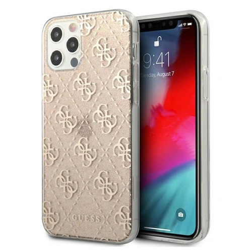 Kup Etui Guess GUHCP12LPCU4GLGO Apple iPhone 12 Pro Max aurie/gold hard case 4G Glitter - GUE965GLD - {ean13} - Sklep Home Screen