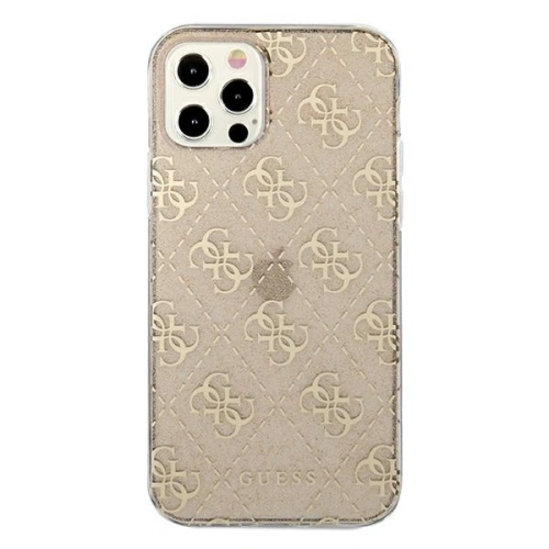 Kup Etui Guess GUHCP12LPCU4GLGO Apple iPhone 12 Pro Max aurie/gold hard case 4G Glitter - GUE965GLD - {ean13} - Sklep Home Screen