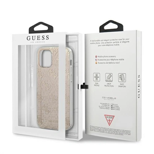 Kup Etui Guess GUHCP12LPCU4GLGO Apple iPhone 12 Pro Max aurie/gold hard case 4G Glitter - GUE965GLD - {ean13} - Sklep Home Screen