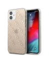 Etui Guess GUHCP12SPCU4GLGO Apple iPhone 12 mini auriu/case tare 4G Glitter