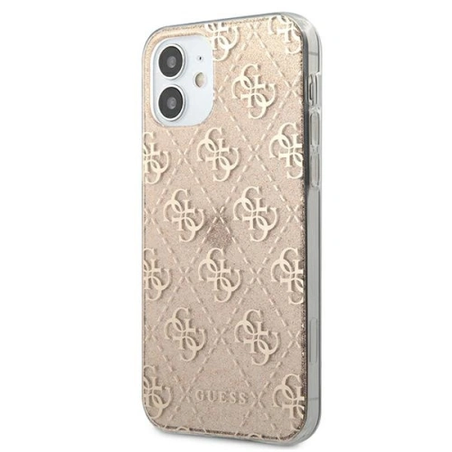 Kup Etui Guess GUHCP12SPCU4GLGO Apple iPhone 12 mini auriu/case tare 4G Glitter - GUE967GLD - {ean13} - Sklep Home Screen
