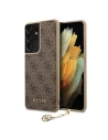 Kup Etui Guess GUHCS21LGF4GBR Samsung Galaxy S21 Ultra brązowy/brown hardcase 4G Charms Collection - GUE968BR - {ean13} - Sklep Home Screen