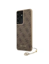 Kup Etui Guess GUHCS21LGF4GBR Samsung Galaxy S21 Ultra brązowy/brown hardcase 4G Charms Collection - GUE968BR - {ean13} - Sklep Home Screen