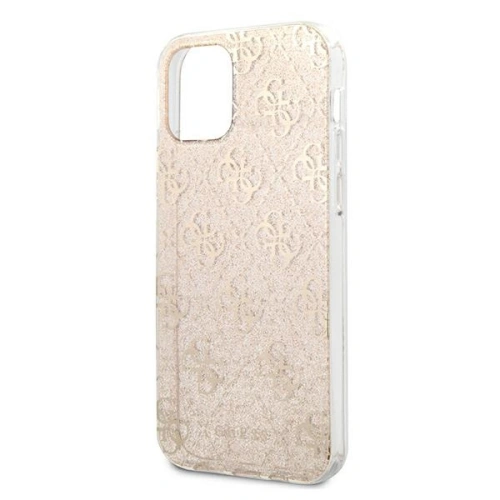 Kup Etui Guess GUHCP12SPCU4GLGO Apple iPhone 12 mini auriu/case tare 4G Glitter - GUE967GLD - {ean13} - Sklep Home Screen