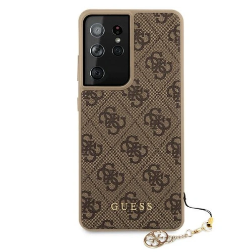 Kup Etui Guess GUHCS21LGF4GBR Samsung Galaxy S21 Ultra brązowy/brown hardcase 4G Charms Collection - GUE968BR - {ean13} - Sklep Home Screen