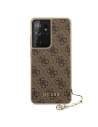 Kup Etui Guess GUHCS21LGF4GBR Samsung Galaxy S21 Ultra brązowy/brown hardcase 4G Charms Collection - GUE968BR - {ean13} - Sklep Home Screen