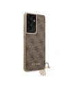 Kup Etui Guess GUHCS21LGF4GBR Samsung Galaxy S21 Ultra brązowy/brown hardcase 4G Charms Collection - GUE968BR - {ean13} - Sklep Home Screen