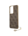 Kup Etui Guess GUHCS21LGF4GBR Samsung Galaxy S21 Ultra brązowy/brown hardcase 4G Charms Collection - GUE968BR - {ean13} - Sklep Home Screen
