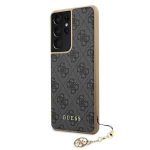 Buy Guess GUHCS21LGF4GGR Samsung Galaxy S21 Ultra grey hardcase 4G Charms Collection - GUE969GRY - {ean13} - Home Screen Store Europe