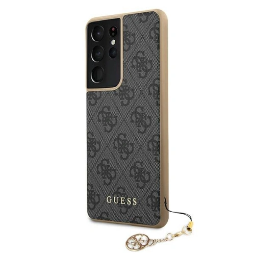 Kup Etui Guess GUHCS21LGF4GGR Samsung Galaxy S21 Ultra szary/grey hardcase 4G Charms Collection - GUE969GRY - {ean13} - Sklep Home Screen