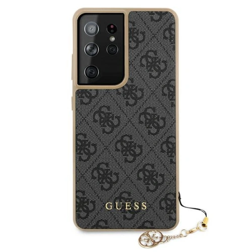 Kup Etui Guess GUHCS21LGF4GGR Samsung Galaxy S21 Ultra szary/grey hardcase 4G Charms Collection - GUE969GRY - {ean13} - Sklep Home Screen