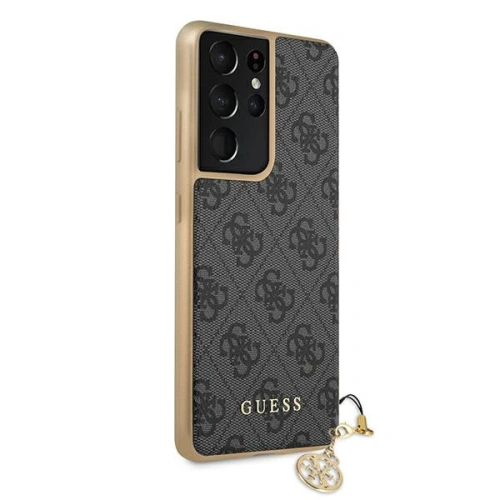 Kup Etui Guess GUHCS21LGF4GGR Samsung Galaxy S21 Ultra szary/grey hardcase 4G Charms Collection - GUE969GRY - {ean13} - Sklep Home Screen