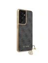 Kup Etui Guess GUHCS21LGF4GGR Samsung Galaxy S21 Ultra szary/grey hardcase 4G Charms Collection - GUE969GRY - {ean13} - Sklep Home Screen