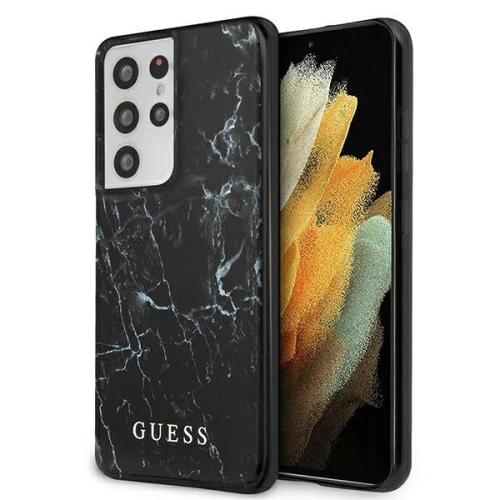 Kup Etui Guess GUHCS21LPCUMABK Samsung Galaxy S21 Ultra negru/black hardcase Marble - GUE970BLK - {ean13} - Sklep Home Screen
