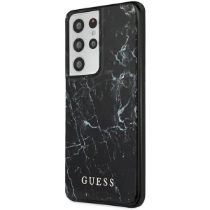 Buy Guess GUHCS21LPCUMABK Samsung Galaxy S21 Ultra black hardcase Marble - GUE970BLK - {ean13} - Home Screen Store Europe