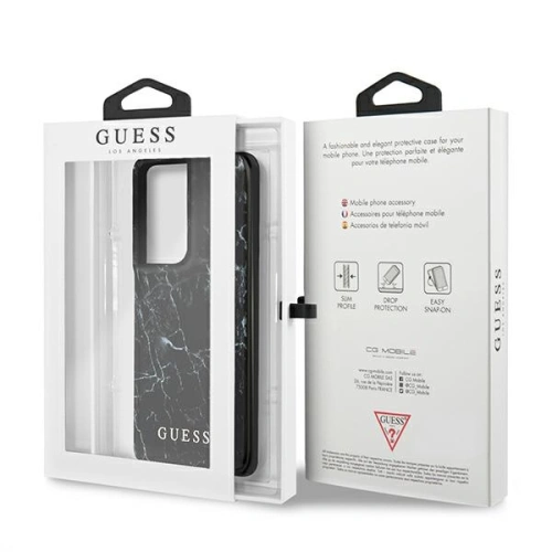 Kup Etui Guess GUHCS21LPCUMABK Samsung Galaxy S21 Ultra negru/black hardcase Marble - GUE970BLK - {ean13} - Sklep Home Screen