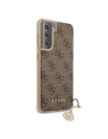 Kup Etui Guess GUHCS21MGF4GBR Samsung Galaxy S21+ Plus brązowy/brown hardcase 4G Charms Collection - GUE971BR - {ean13} - Sklep Home Screen