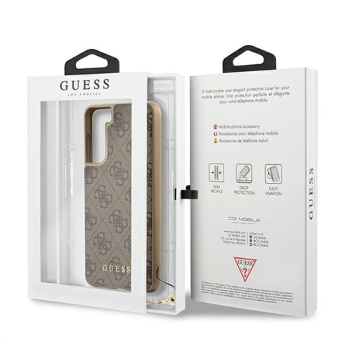 Kup Etui Guess GUHCS21MGF4GBR Samsung Galaxy S21+ Plus brązowy/brown hardcase 4G Charms Collection - GUE971BR - {ean13} - Sklep Home Screen