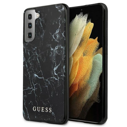 Kup Etui Guess GUHCS21MPCUMABK Samsung Galaxy S21+ Plus negru/black hardcase Marble - GUE973BLK - {ean13} - Sklep Home Screen