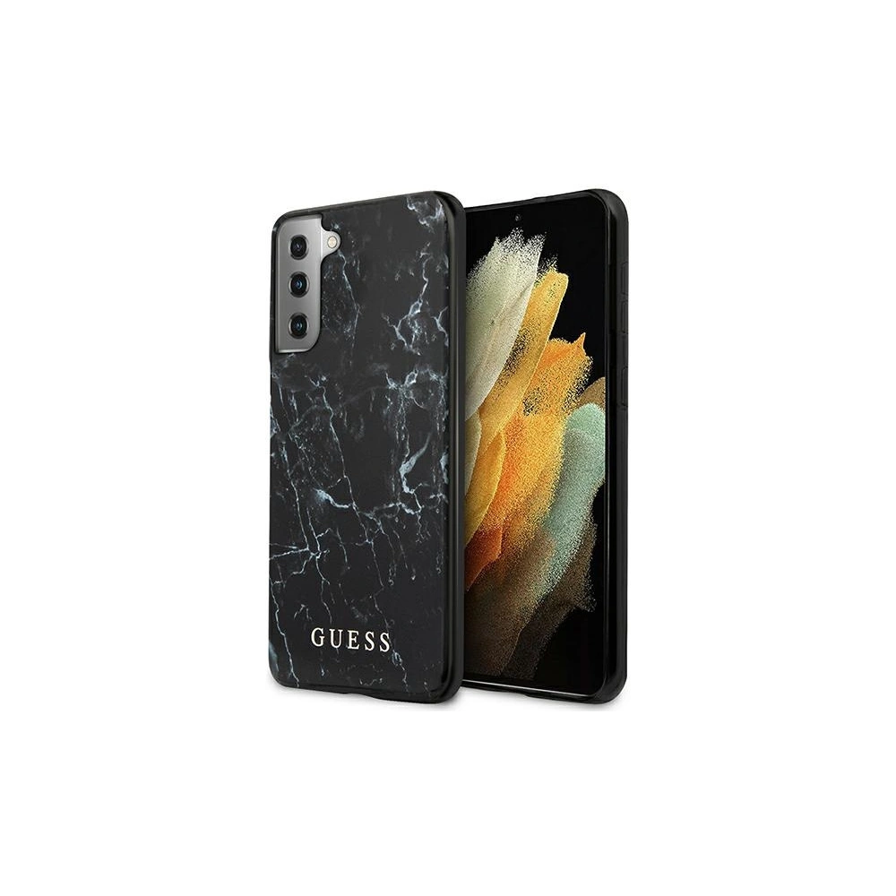 Etui Guess GUHCS21MPCUMABK Samsung Galaxy S21+ Plus czarny/black hardcase Marble