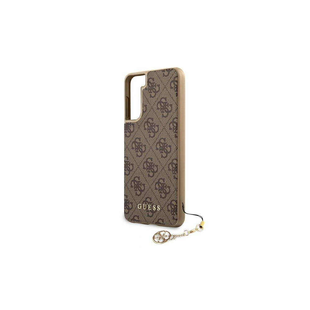 Etui Guess GUHCS21SGF4GBR Samsung Galaxy S21 brązowy/brown hardcase 4G Charms Collection