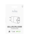 Kup PURO Bílý Mini Rychlonabíječ USB-A + USB-C Power Delivery 20W (bílý) - PUR414WHT - {ean13} - Sklep Home Screen