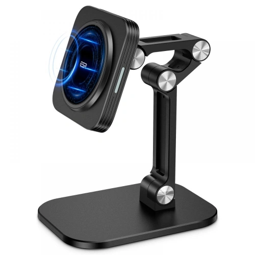 Kup ESR Halter für kabelloses Ladegerät Halolock Magnetic MagSafe Adjustable Wireless Charger Stand Black - ESR308BLK - {ean13} - Sklep Home Screen