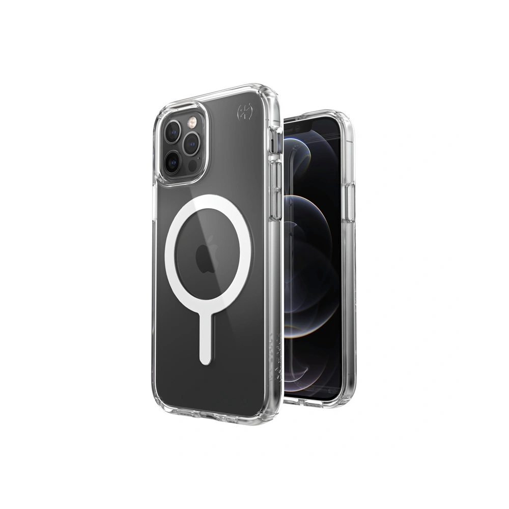 Etui Speck Presidio Perfect Clear + Magsafe Apple iPhone 12/12 Pro z powłoką MICROBAN (Clear)