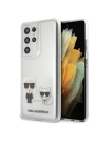 Karl Lagerfeld KLHCS21LCKTR Samsung Galaxy S21 Ultra hardcase Transparent Karl & Choupette