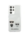 Buy Karl Lagerfeld KLHCS21LCKTR Samsung Galaxy S21 Ultra hardcase Transparent Karl & Choupette - KLD478CL - {ean13} - Home Screen Store Europe